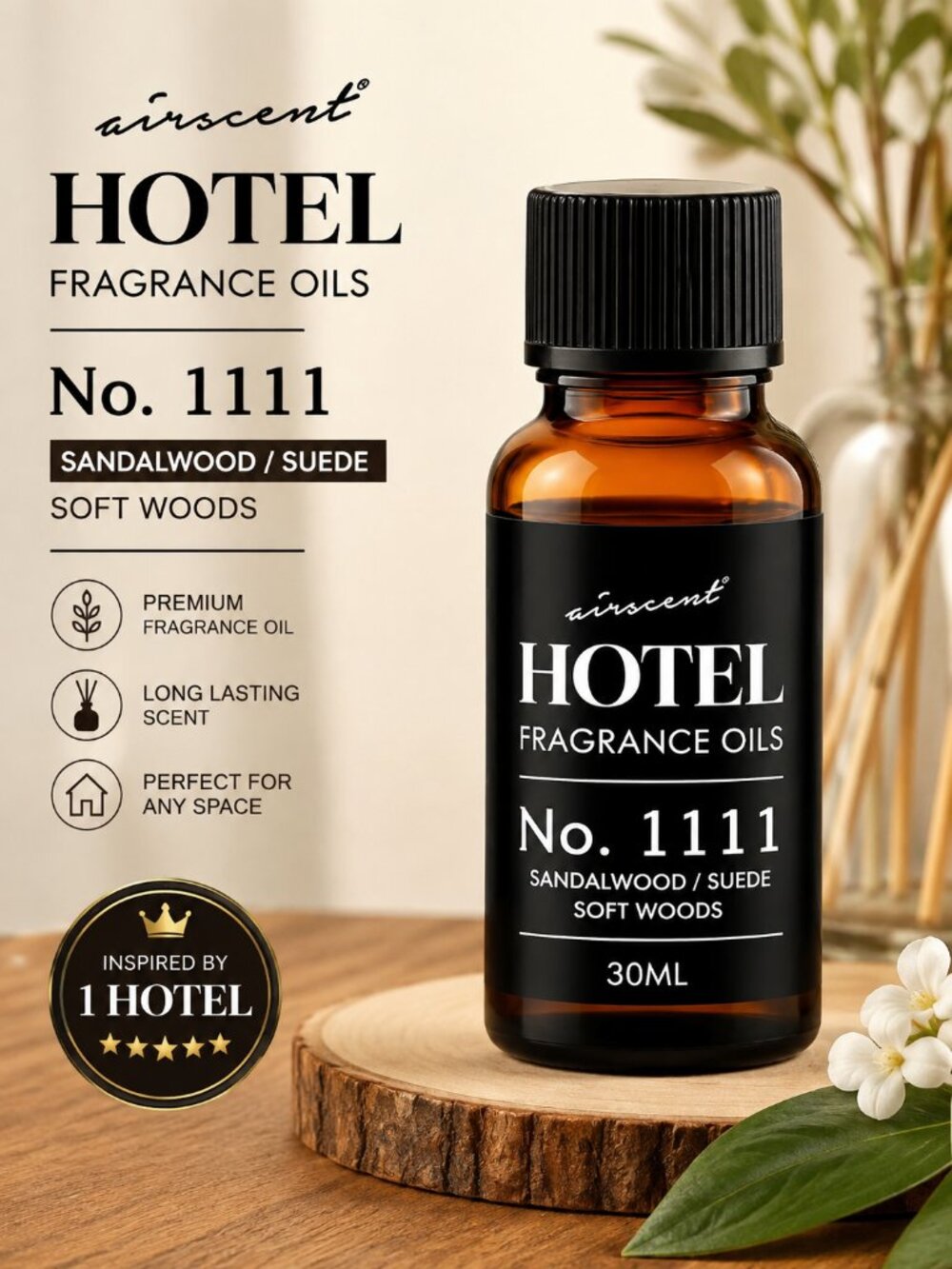 AirScent My Way Diffuser Oil No. 1111 Inspired by the 1 Hotel - 30 mL